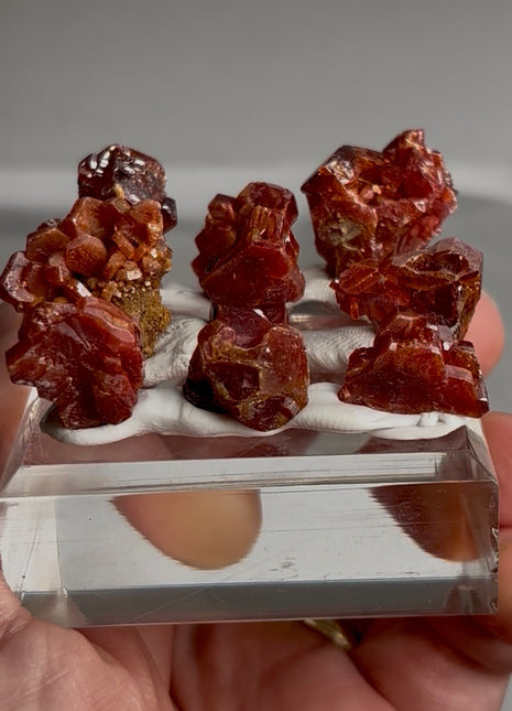 9 Pieces ! Red Vanadinite Lot
