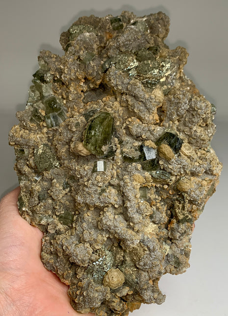 Green Apatite with Siderite, Pyrite - Collection # 112