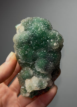 Druzy Quartz over Malachite Collection # 615