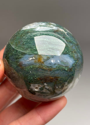 Green Moss Agate Sphere