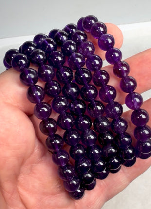 Incredible Purple ! Amethyst Bracelet BR052