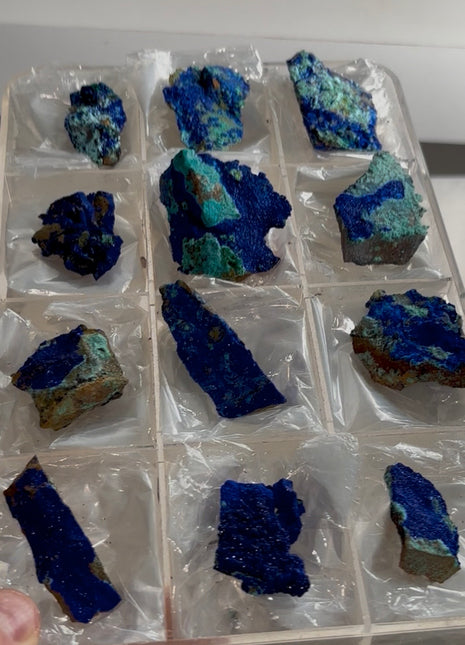 12 Pieces ! Incredible Blue Azurite Lot