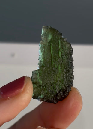 Green Moldavite from Czech Republic