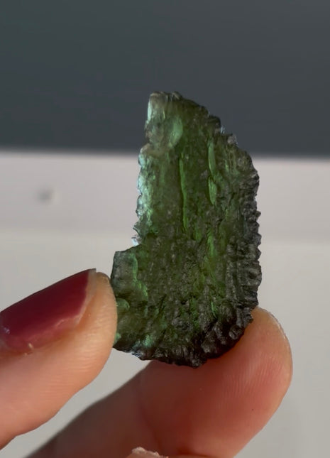 Green Moldavite from Czech Republic