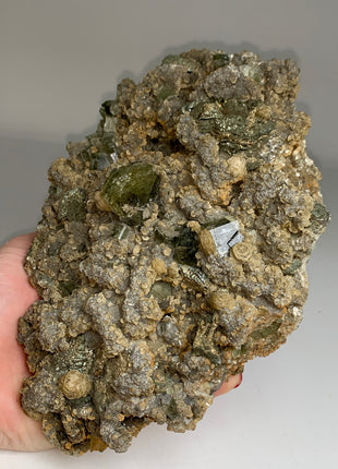 Green Apatite with Siderite, Pyrite - Collection # 112