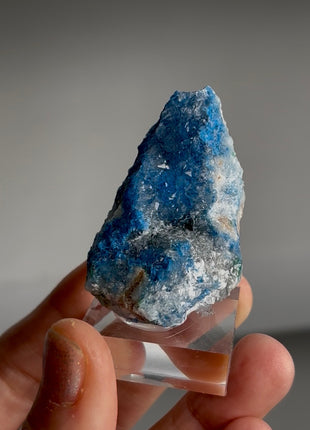 Blue Shattuckite with Quartz from Namibia