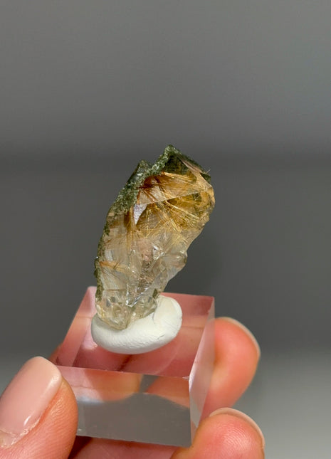 Rutile Green Chlorite Quartz - From Himachal Pradesh, Himalayas