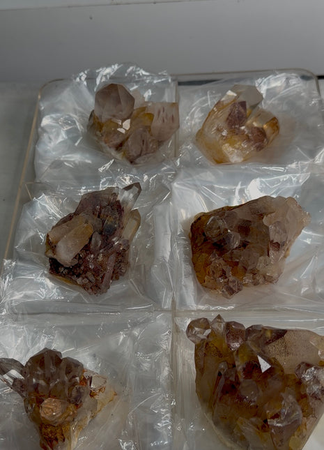 6 Pieces ! Phantom Sunset Quartz Lot