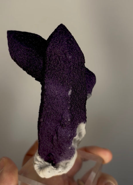 New ! Purple Fluorite Coated Quartz