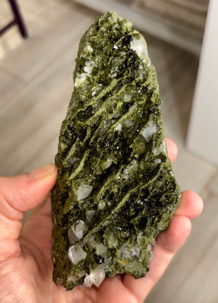 Very High Grade Forest Epidote with Quartz PM1219