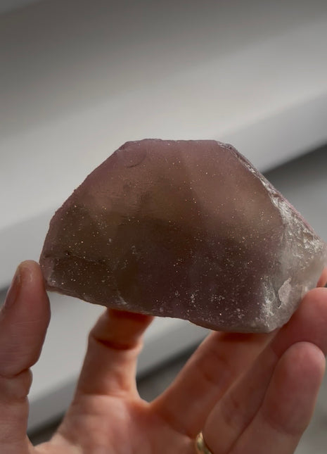 Crystallized Rose Quartz Flower Collection # 836