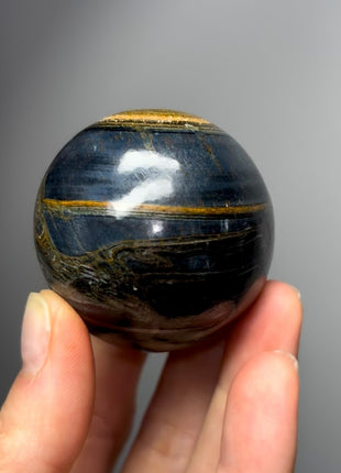 Chatoyant Blue Tiger Eye Sphere