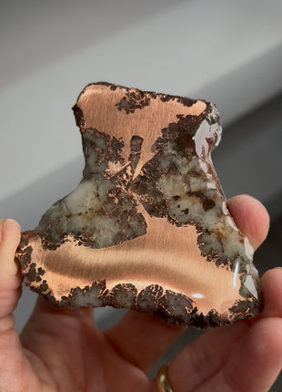 Copper Ore with Quartz Slab - From Keweenaw Peninsula, Michigan
