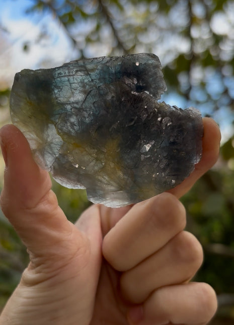 Blue Barite - From Cavnic mine, Romania