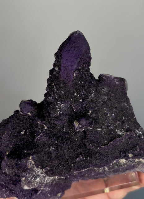 New ! Purple Fluorite Coated Quartz