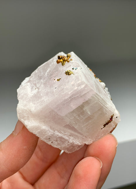 Chalcopyrite with Calcite 
 - From Baisha Copper mine