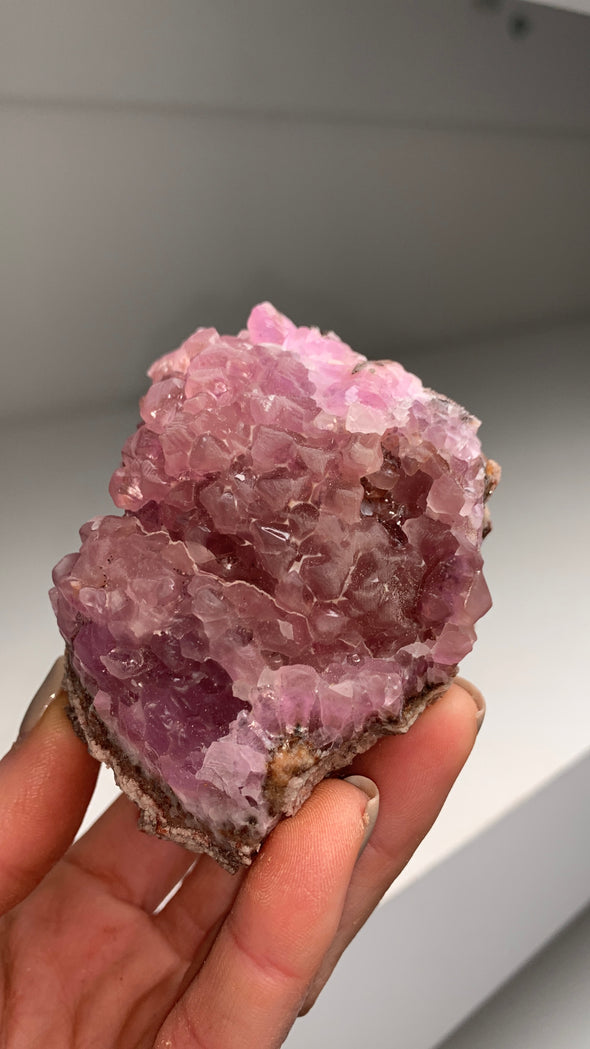Pink Cobaltocalcite - From Oumlil mine, Morocco