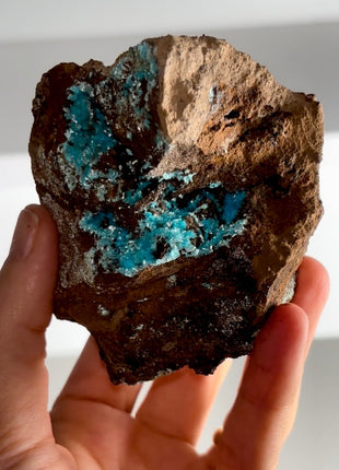 Blue Aurichalcite Geode Specimen PM1197