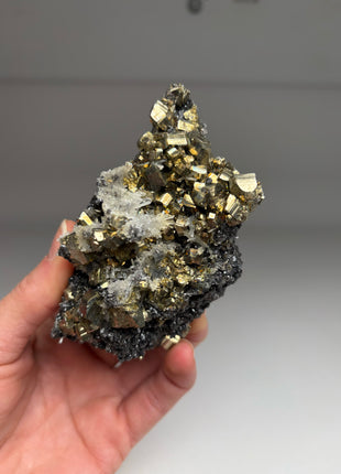 Pyrite with Quartz and Galena DWS