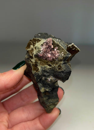 Pink Rhodocrosite Geode from Mexico