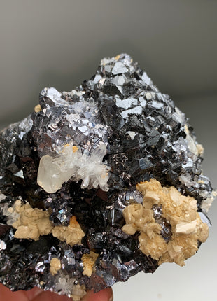 Sphalerite and Galena with Quartz, Calcite - From Trepca mine