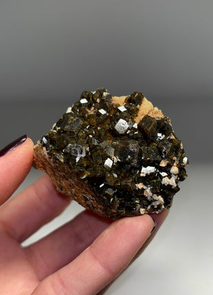 Olive Green Andradite Garnet Specimen