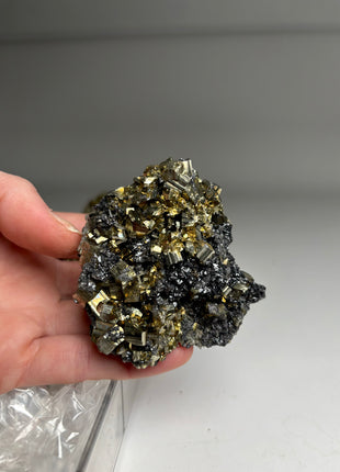 6 Pieces ! High Grade Pyrite with Needle Quartz Lot
