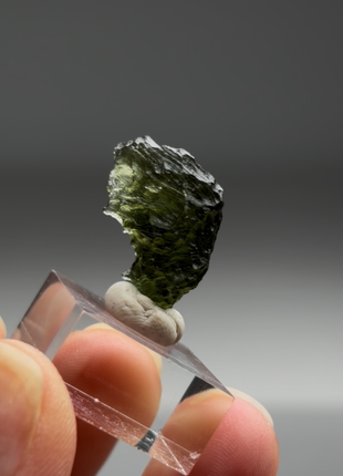 Green Moldavite from Czech Republic
