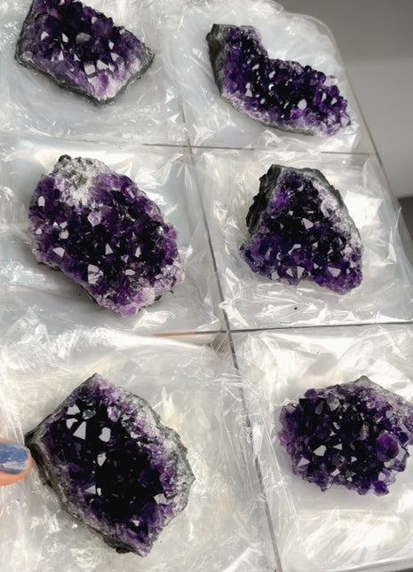 6 Pieces ! High Grade Amethyst Lot from Uruguay
