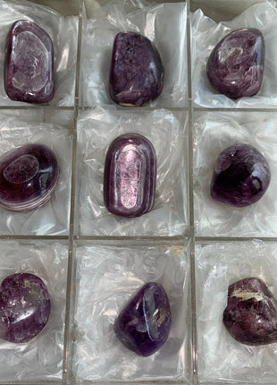 High Grade Flashy Lepidolite Lot - 9 Pieces !