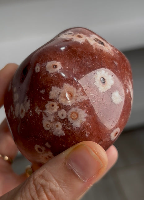 Wow ! Pink Amethyst with White Flowers