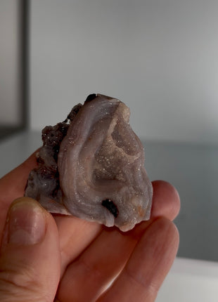 Unusual ! Amethyst after Chalcedony Specimen PM1192