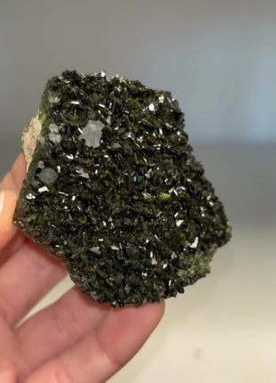 Extra Dark Forest Epidote with Quartz