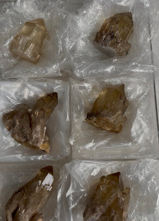 6 Pieces ! Kundalini Citrine Lot from Congo