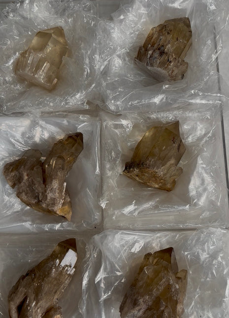 6 Pieces ! Kundalini Citrine Lot from Congo