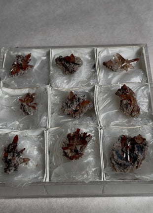 9 Pieces ! Red Topaz Specimens Lot