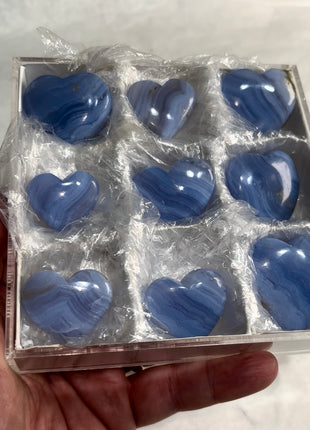 9 pieces ! Blue Lace Agate Lot