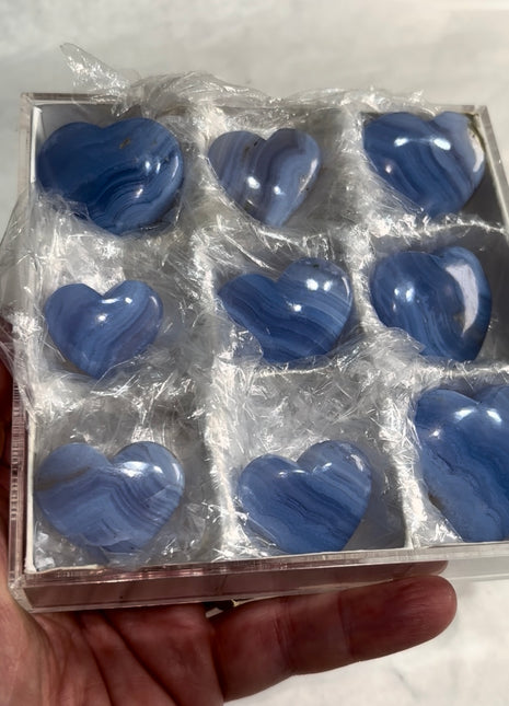 9 pieces ! Blue Lace Agate Lot