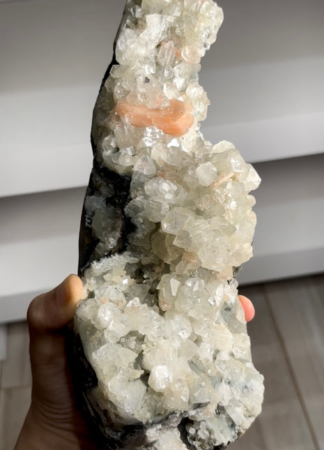 Stunning ! Apophyllite with Pink Stilbite PM0742