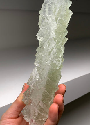 Stunning Green Halite Stalactite
 - From Lubin mine, Poland