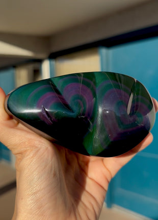 Very High Grade Rainbow Obsidian Hearts 🌈