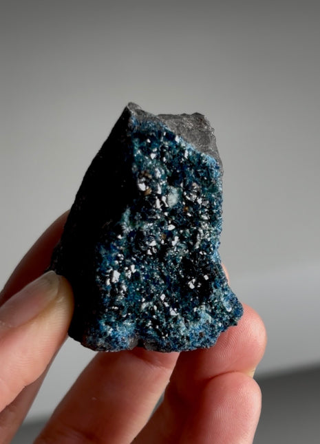 Blue Lazulite from Rapid Creek, Canada