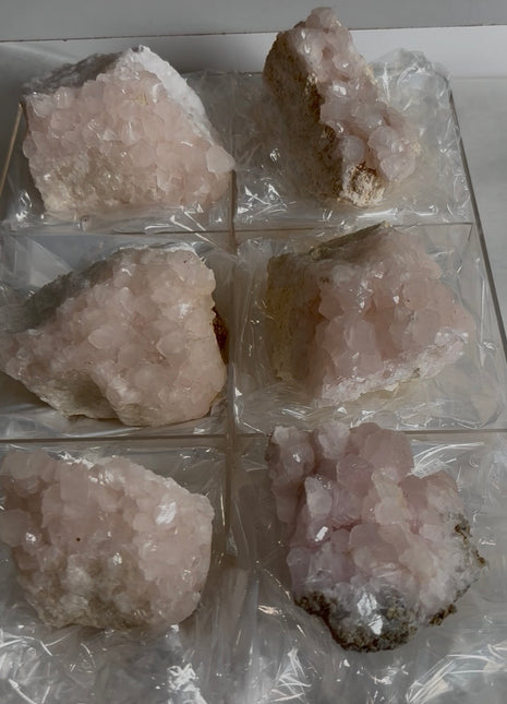 6 Pieces ! Pink Mangonocalcite Lot