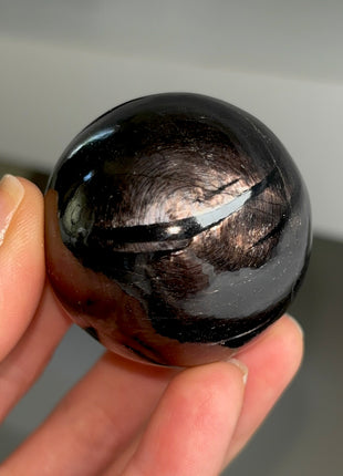 Flashy Hypersthene Sphere