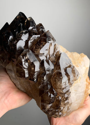 Incredible ! Elestial Smoky Quartz - 5.5 kgs ! From Namibia *