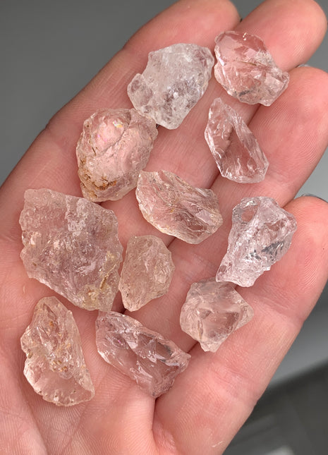 Gemmy Pink Morganite Lot - 11 Pieces ! 130 Carats