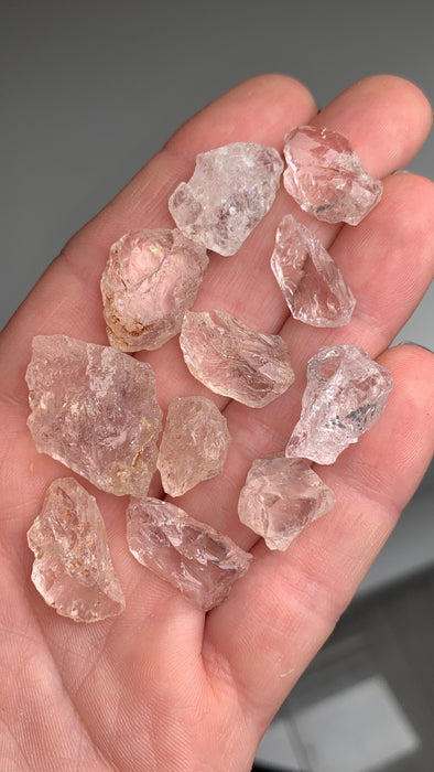 Gemmy Pink Morganite Lot - 11 Pieces ! 130 Carats