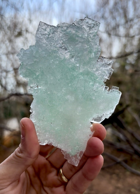Icy Green Halite Specimen