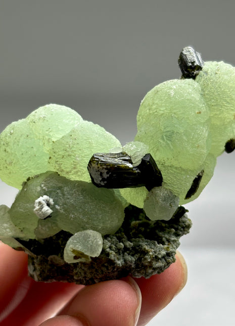New ! Green Prehnite with Epidote - From Mali