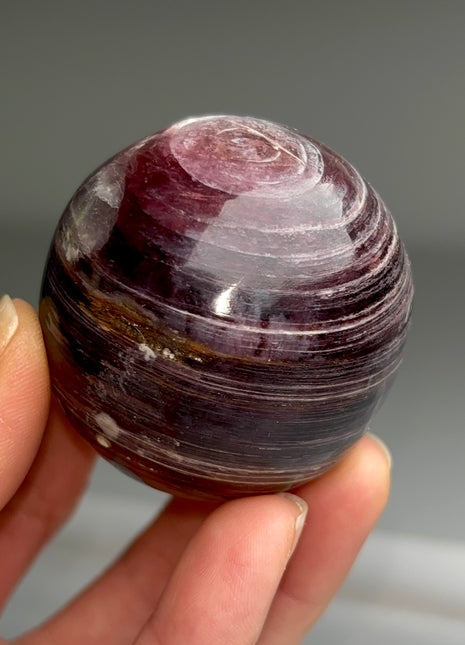 Lilac Lepidolite Sphere from Brazil
